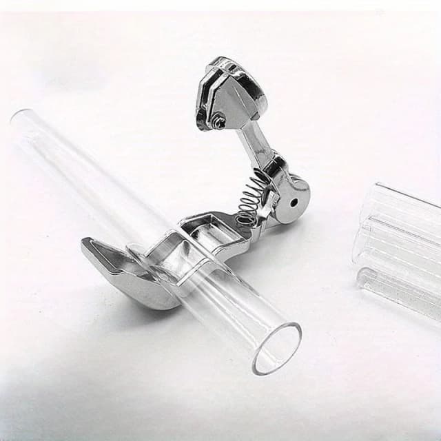 Mini cortador de tubos de vidro de precisão - Ferramenta fácil de usar e durável para cortar garrafas de cerveja e vinho, tubos científicos - prateado