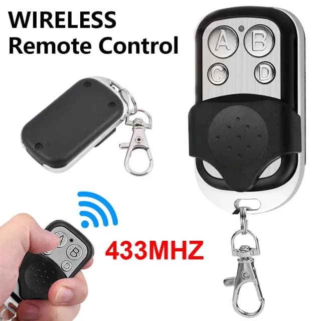 Controle remoto universal de 4 botões, 433mhz, duplicador, abridor de porta de garagem, clone, código de rolamento para portão de garagem