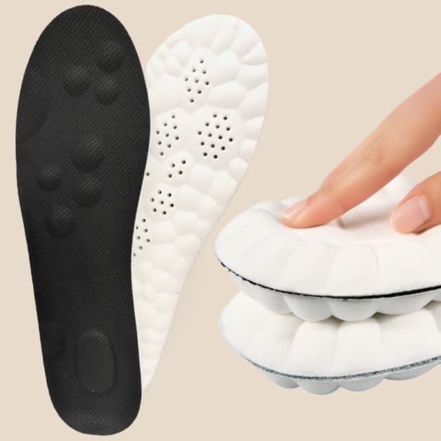 1 par de palmilhas esportivas de látex de alta elasticidade, almofadas macias para sapatos, suporte para arco, palmilhas ortopédicas, desodorante, almofada de absorção de choque