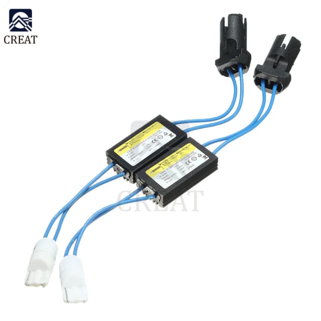 Led aviso cancelador decodificador 12v t10 cabo para 501 t 10 w5w 192 168 carro luzes led resistor de carga erro