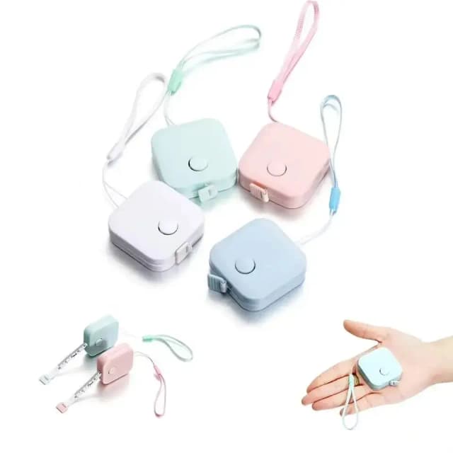 1.5m/60in pequena fita métrica portátil fita métrica de plástico para perda de peso medição corporal médica medida de alfaiate roupas cintura