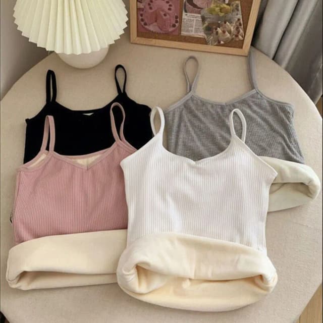 Tops térmicos espessados femininos, sexy, sem mangas, monocromático, fino, camiseta quente, outono, inverno
