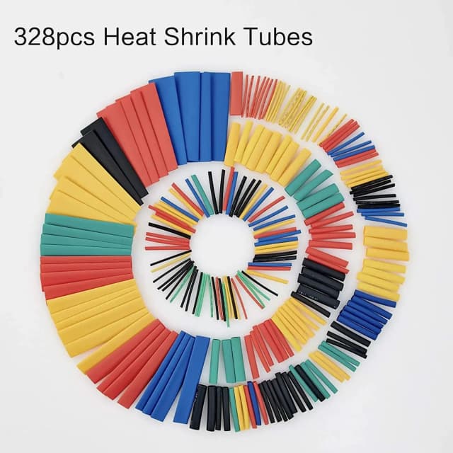 Kit de Tubo de Isolamento Elétrico, Envoltório de Cabos, Tubulação Heat Shrink, 2:1 Fio, 5 Cores, 8 Tamanho, 164 Pcs, 328Pcs