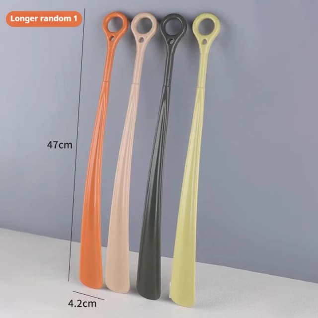 Colher para Calçar Sapatos com Cabo Longo de 47cm, Anel de Suspensão, Ideal para Mulheres Grávidas e Idosos, Sem Precisar se Inclinar, 1 Peça