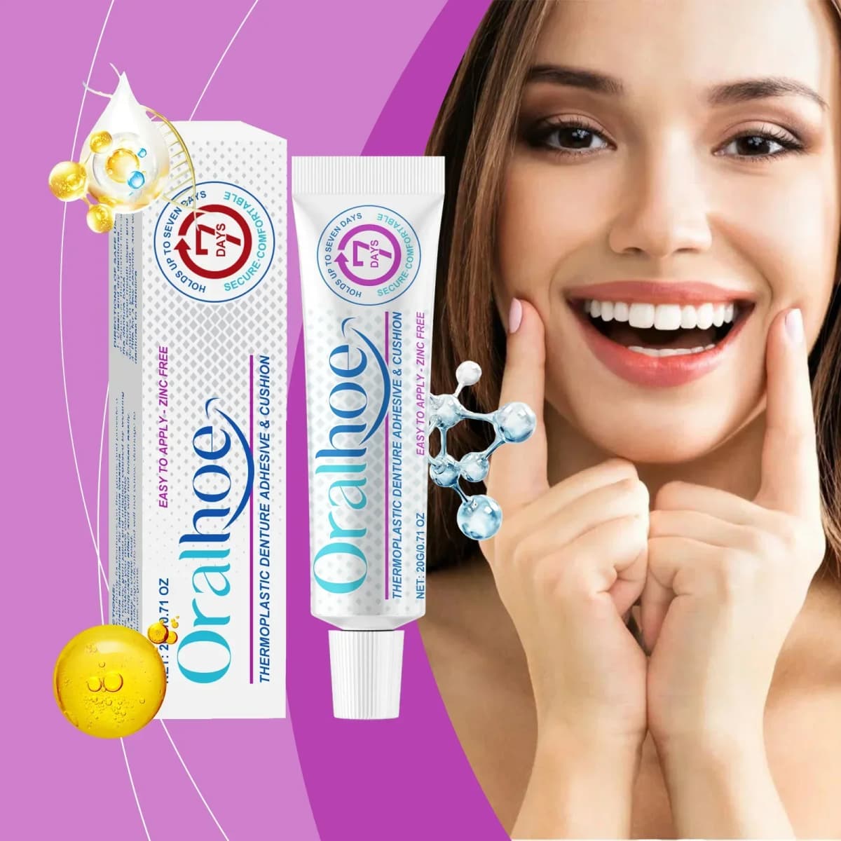 Adesivo e almofada para dentadura termoplástica, reduz a dor nas gengivas causada por fricção, dentaduras fixas, melhora o conforto, produtos para cuidados com dentaduras