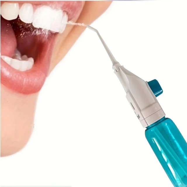 Irrigador Oral de Alta Pressão Portátil, Dentes Limpos, Água Dental Floss, Manual de Alta Pressão Água Toothpick, Household