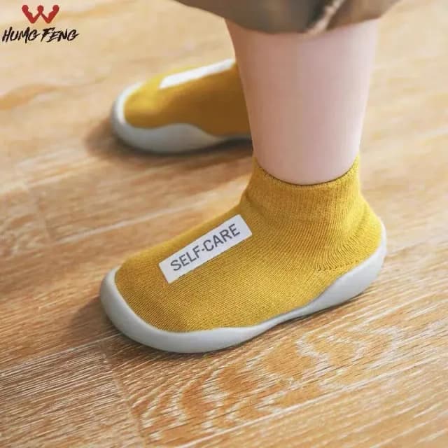 Meckior bebê primeiros meias sapatos da criança walker infantil meninos meninas sola macia de borracha piso descalço sapatos casuais do bebê botas de malha