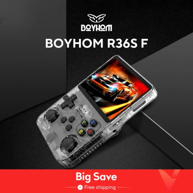 Código aberto r36s retro handheld console de videogame sistema linux 3.5 Polegada tela ips portátil bolso player vídeo r35s 64gb jogos