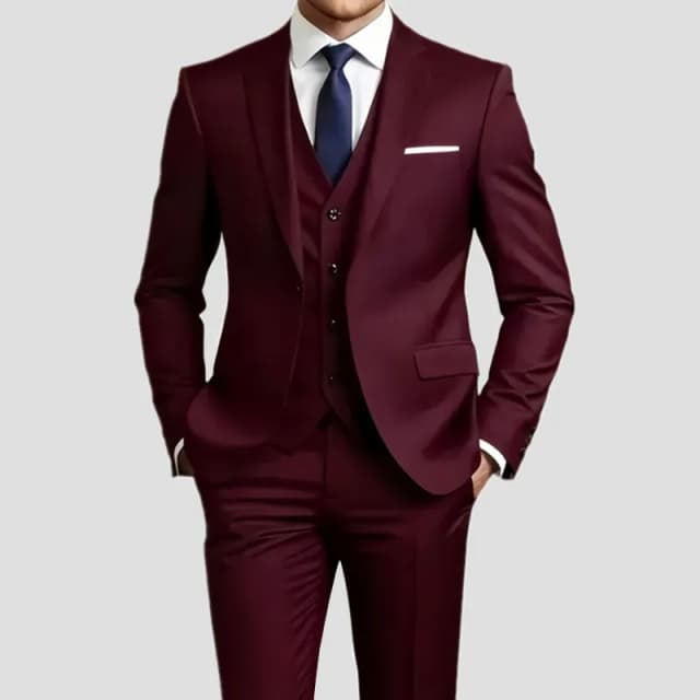 Conjuntos de ternos masculinos elegantes – Conjunto de smoking slim fit para casamentos e ocasiões formais, terno preto