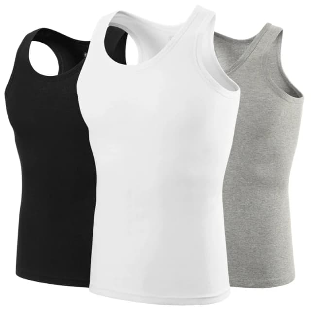 Plus size algodão 3xl.4xl colete masculino jovem sexy esportes moda bottoming colete de meia-idade e idosos plus size colete