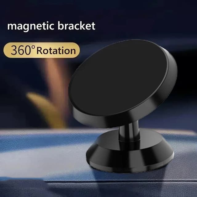 Suporte magnético para telefone para carro com 360 °   Suporte de suporte estável de rotação ajustável para iPhone 15 14 Samsung Xiaomi Suporte de painel