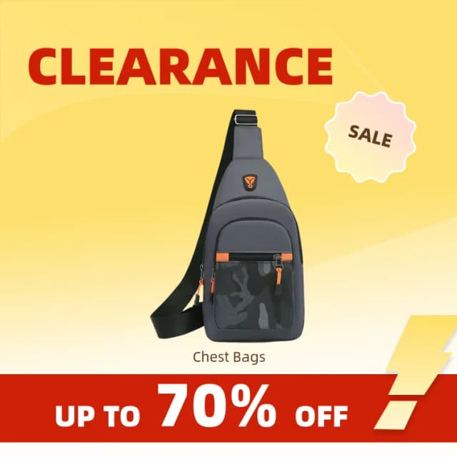 Clearance_Chest Bag Masculino 2023 Nova Moda, Negócios, Lazer, Bolsa de Ombro, Bolsa Crossbody Multifuncional ao ar livre_Continuous u