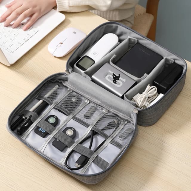 Saco de armazenamento de cabo à prova dwaterproof água organizador eletrônico digital portátil usb linha dados carregador plug saco de armazenamento organizador de cabo de viagem