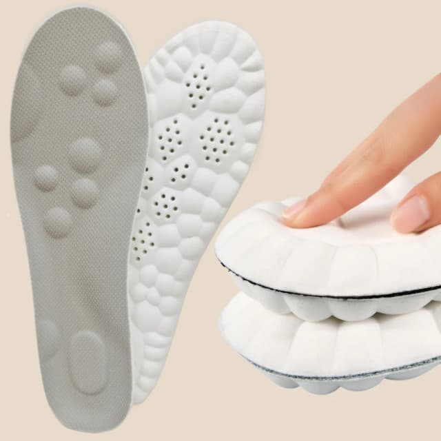 1 par 4d sapatos macios palmilhas para pés fasciite plantar palmilha arco apoio inserções ortopédicas esportes absorção de choque almofadas de sapato