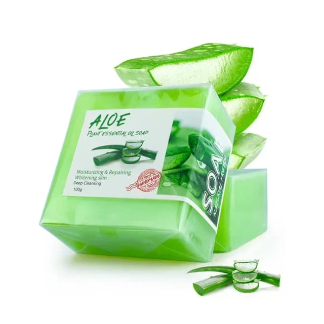 Sabonete de absinto de seda de leite de cabra natural feito à mão com aloe ginseng gengibre mamão morango limão - sabonete natural facial e de banho