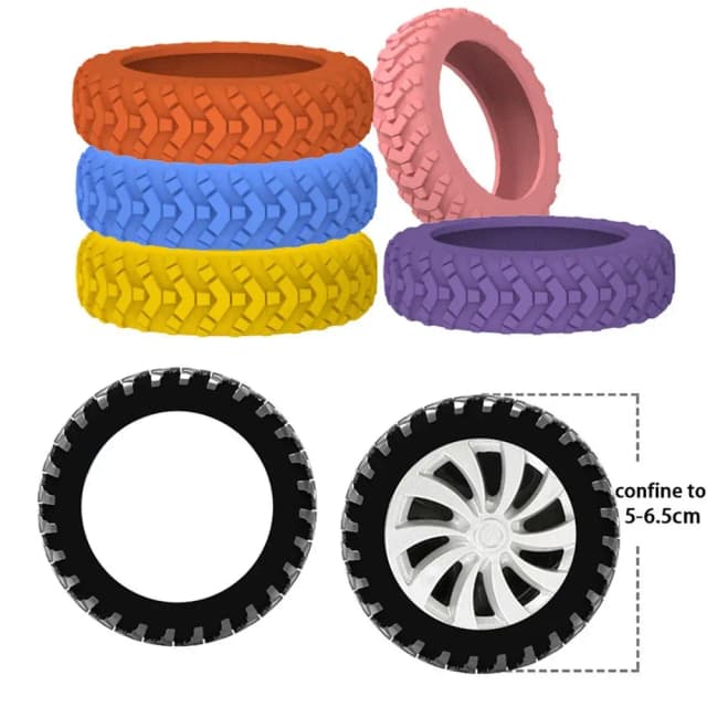 8 pçs/set mala rodas capa de proteção com som silencioso silicone trole caixa rodízios capa viagem bagagem rodízio sapatos