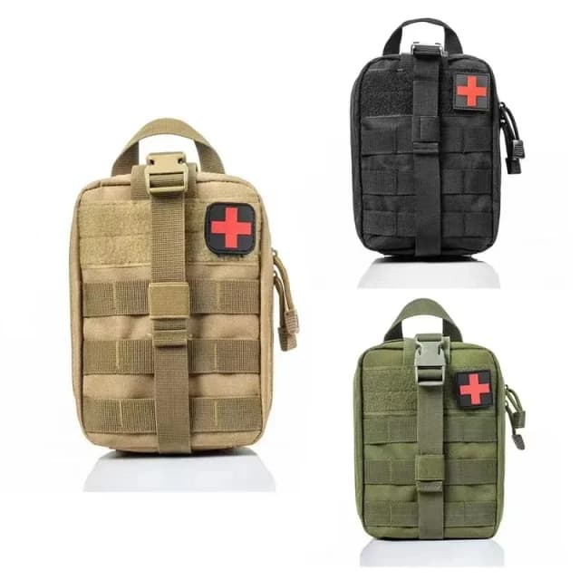 Kits táticos de primeiros socorros, bolsa médica de emergência, caça ao ar livre, carro, acampamento, molle, ferramenta de sobrevivência, organizador de bolsa edc