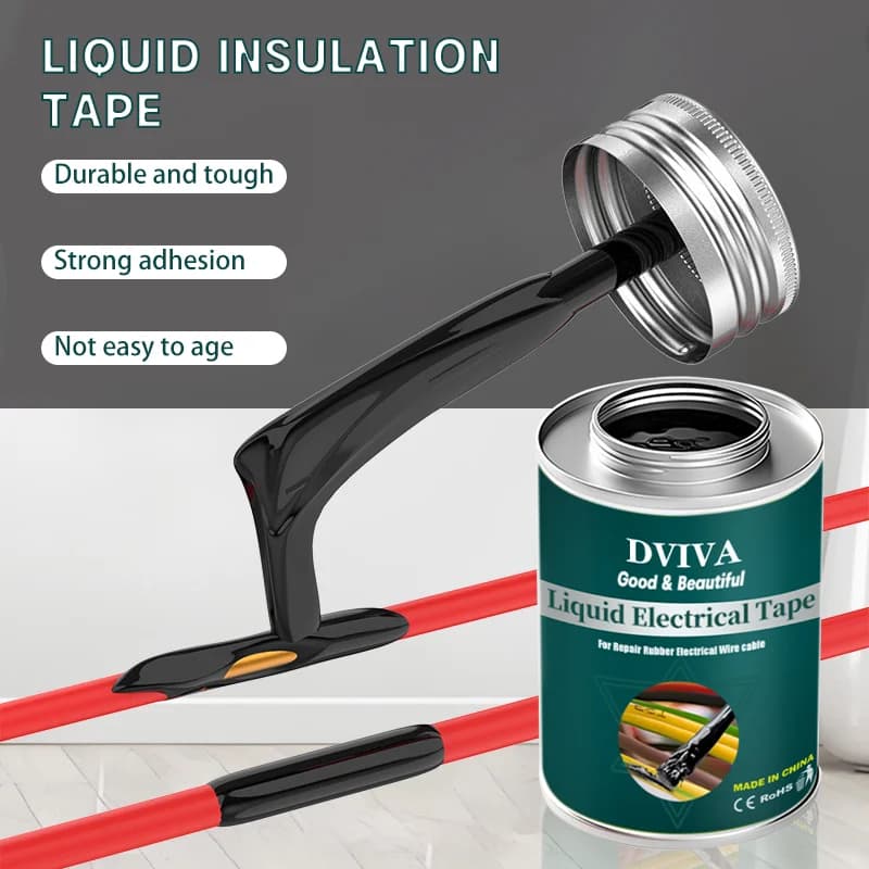 Fita elétrica líquida à prova d'água, pasta de isolamento, selante, cabo de fio, linha de fixação, cola de reparo, cola de isolamento 15 ~ 300ml