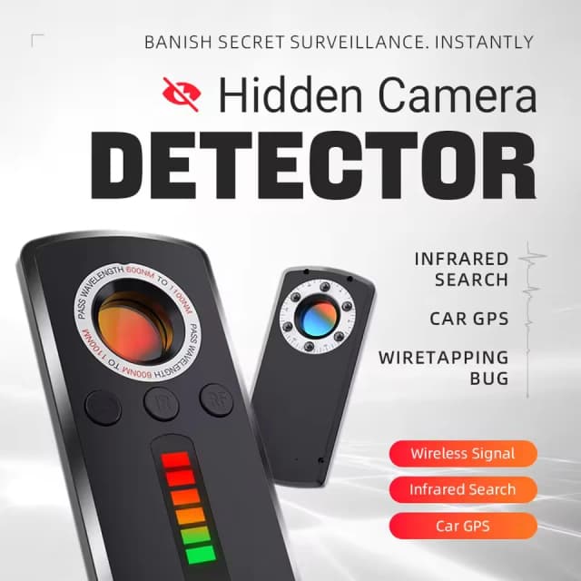 Detector de câmera escondida anti espião gadget anti-espião detector rf carro gps câmera localizador para proteção de privacidade sinal sem fio mini