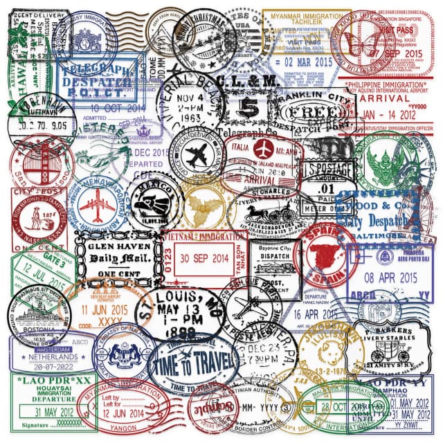 60 peças adesivos retrô criativos de carimbo postal, adesivos de vedação de envelope, capas de telefone diy, notebook, adesivo à prova d'água