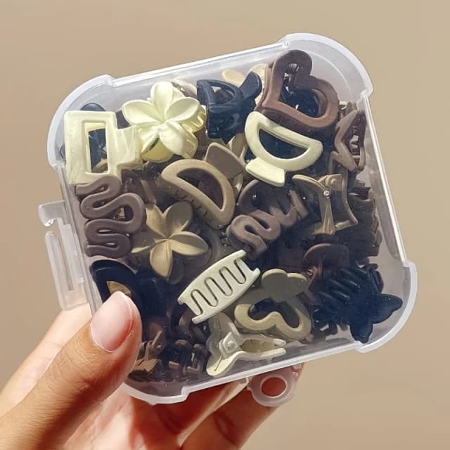 10/20/30 peças de clipes pequenos bege mistos, acessórios fofos para meninas – perfeitos para uso diário, ocasiões especiais ou presentes de viagem