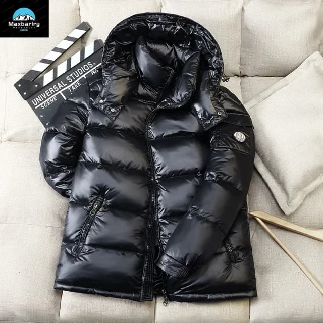 2024 inverno novo dos homens jaqueta puffer moda grossa das mulheres dos homens pato para baixo jaqueta ao ar livre quente casacos casuais sólidos com capuz casacos