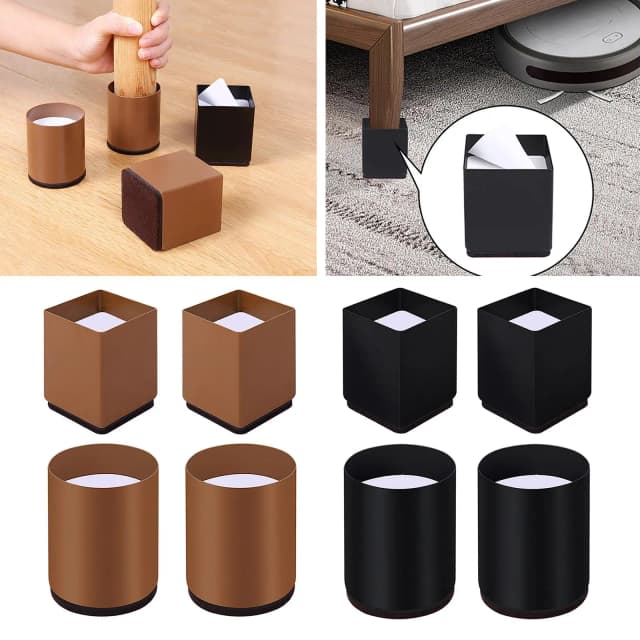2 pçs pernas de mesa de aço carbono móveis levantador cadeira cama sofá risers protetor almofadas para móveis para casa suprimentos
