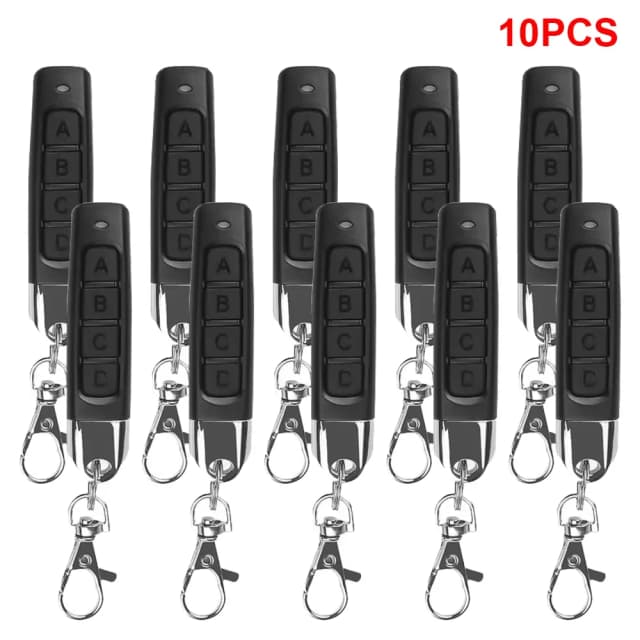 Chaveiro Controle Remoto 433MHZ Auto 4 Canais Código ABCD Duplicador de Abertura de Portão de Garagem Clonador de Código Chave de Carro