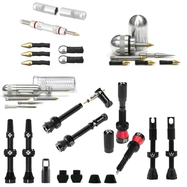 TLR Bicicleta Juicy Nipple Fillmore Tubeless Válvulas de pneu de bicicleta Tampa da válvula Kit de ferramentas de reparo Presta