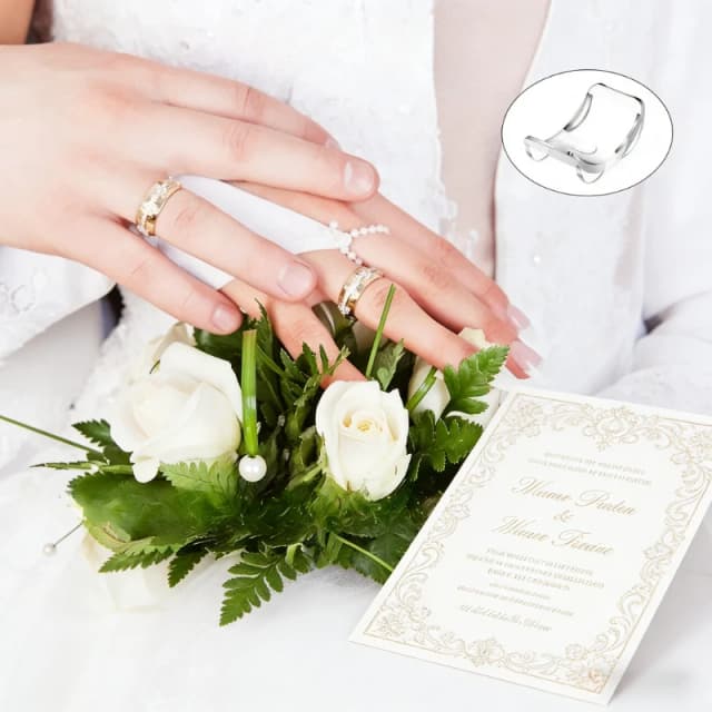 8 Peças Ajustador de Tamanho de Anel de Silicone para Anéis Largos Ferramenta Antiderrapante para Joias - Redutor Universal para Alianças de Casamento e Noivado