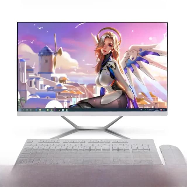 Tudo em um máquina de tela de toque computador desktop tft lcd estoque xps escritório pc core i7 i5 processador 10th 8th gen