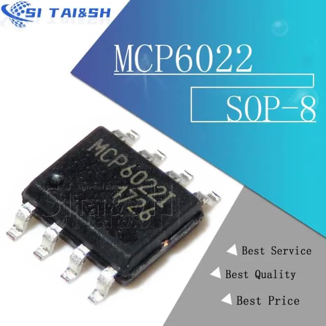 5 PCS MCP6022-I/SN MCP6022-I MCP6022 sistema de dados SMD