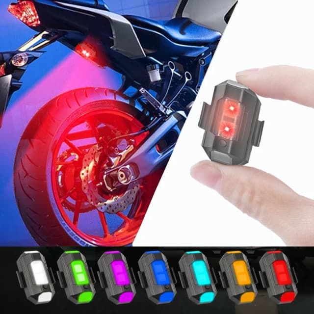 Luz de sinal de advertência luzes da motocicleta drone luz estroboscópica usb led anti-colisão bicicleta noite voando mini piscando luz de sinal