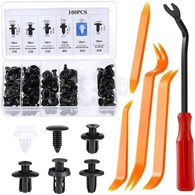 Novos clipes de fixação automática misturados corpo do carro push retentor pino rebite pára-choques porta guarnição painel fixador kit clipes do carro ferramentas retentor