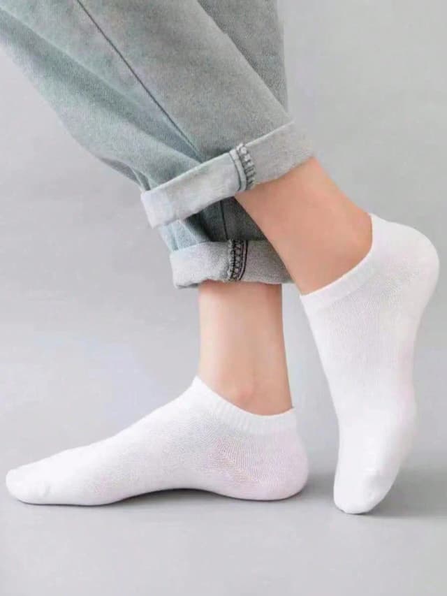 5/10/20 pares meias masculinas barco verão sem exibição meias tornozelo cor sólida casual respirável