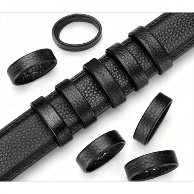 10 peças de laços de cinto, fivelas de anel, mesões, coleiras de cinto masculinas, acessórios de fixação de cauda de cinto, fivelas de cinto