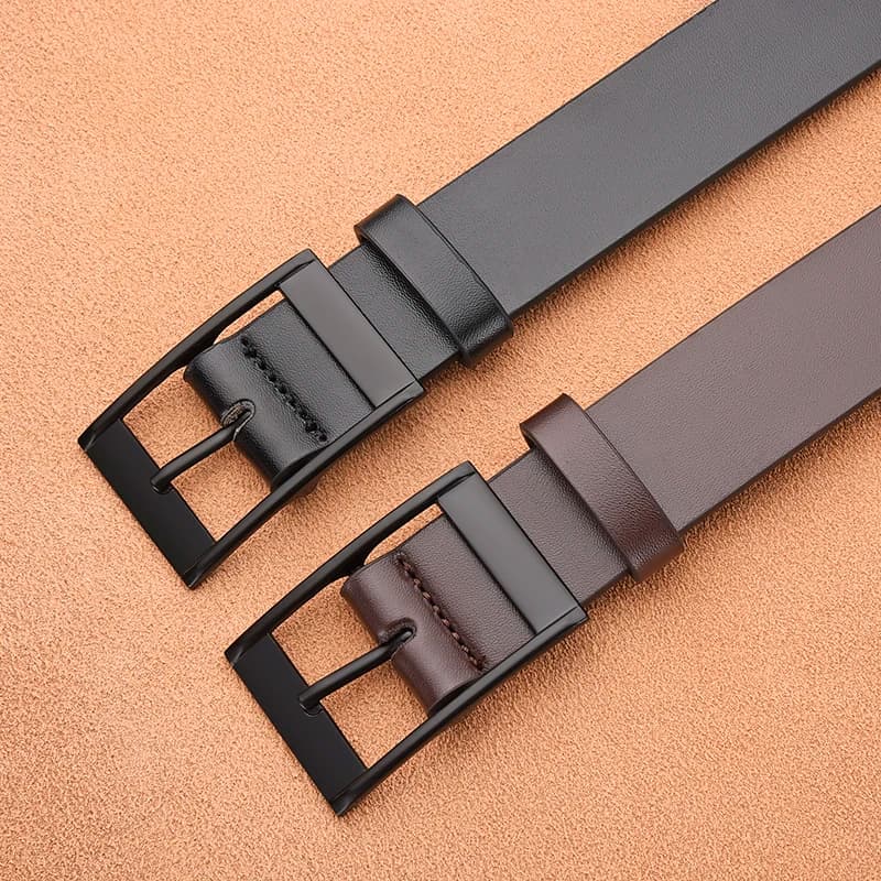 Novo cinto de luxo masculino couro do plutônio cinto de metal pino fivela de alta qualidade bem conhecido marca designer cinto jeans cinto masculino