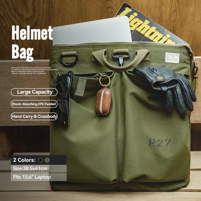 Maden Bolsa de Carga Táctica para Homens, Sacola de Viagem com Múltiplos Bolsos, Mochila para Computador e Laptop, Bolsa de Mão e Ombro com Fechadura