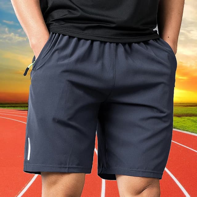 Calções masculinos verão futebol esportes calças curtas respirável cordão secagem rápida correndo esportes shorts masculino jogging inferior