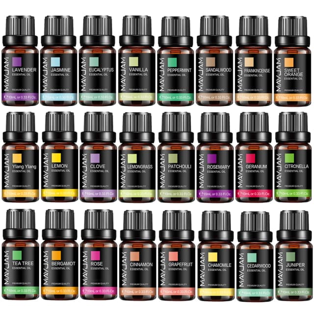 Mayjam 10ml óleo essencial lavanda jasmim eucalipto baunilha sândalo bergamota alecrim citronela canela óleo de fragrância