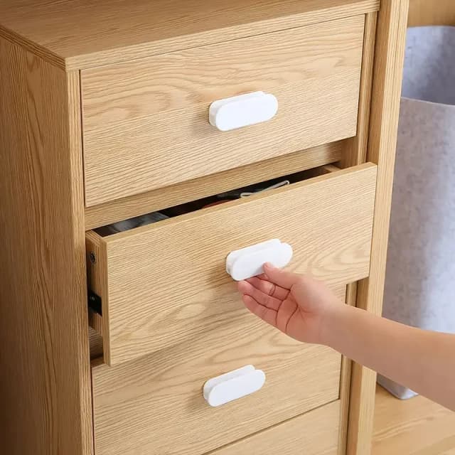 2 puxadores autoadesivos para janelas, armários e gavetas - ideais para portas, portas deslizantes de guarda-roupas como dispositivo auxiliar de organização