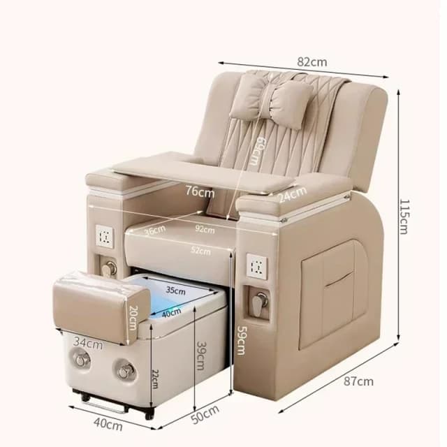Spa luxo pedicure cadeira nail tech profissional poltrona cadeiras led bela pededa massagem sillones de pedicura móveis