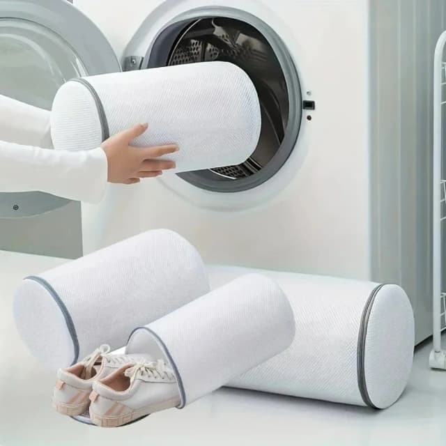 Saco de Lavagem para Calçados em Malha, Saco Protetor para Roupas e Calçados, Saco Durável para Lavagem em Máquina, Armazenamento de Roupas Sujas para Dormitórios Universitários