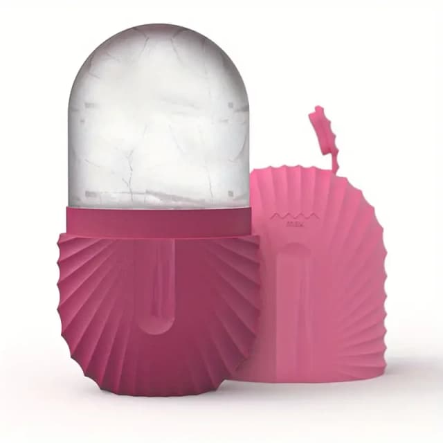 Rolo facial de gelo para cuidados com a pele, ferramentas de contorno e levantamento de beleza, bandejas de cubos de gelo, bolas de globo de gelo, massageador facial, ferramenta de cuidados com a pele