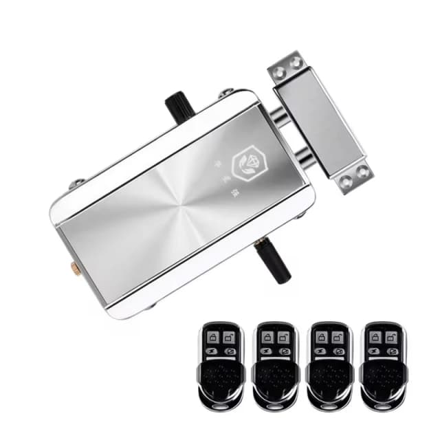 Fechadura inteligente para porta com controle remoto, 433mhz, fechadura eletrônica sem fio, sem chave, 4 controle remoto