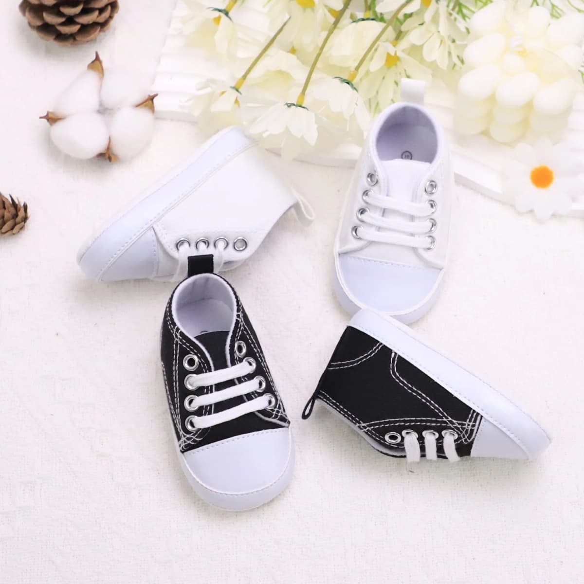 Tênis confortáveis casuais para bebês, sapatos antiderrapantes leves para caminhadas indoor e ao ar livre, primavera e outono