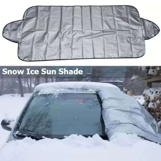Capa universal para para-brisa de carro, protetor solar e chuva gelada para a maioria dos carros e suvs, 1 peça de proteção para-brisa automático