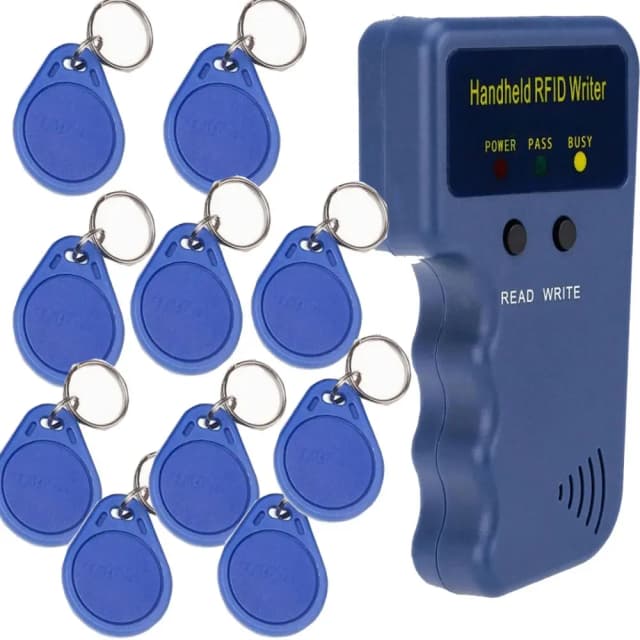 Programador RFID 125KHz Duplicador Copiadora Escritor Leitor Escritor Clonador de cartão de identificação e chave