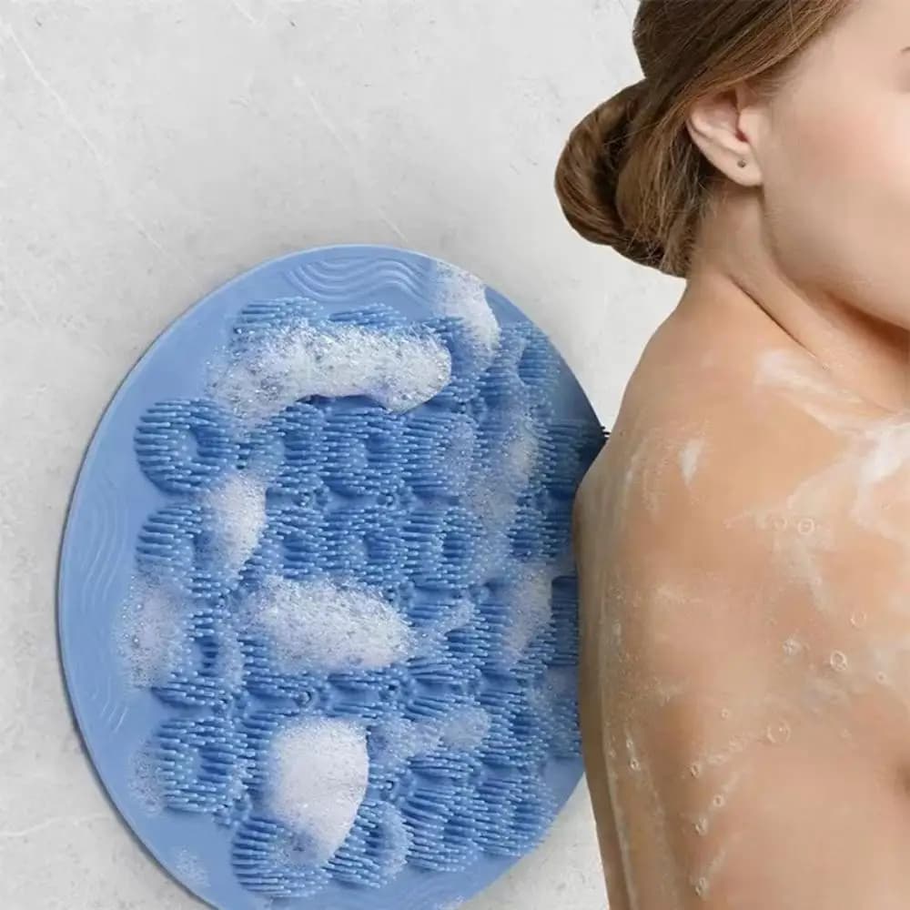 Silicone Backrub Bath Brush Back Massage Ventosa Backrub Stick Rodada Banheiro Non-Slip Pé Massager Forte Sucção Non-Slip