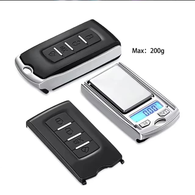 Protable 200g/100g 0.01g Precisão Portátil Forma de Chave Do Carro Mini Balança Eletrônica de Bolso Digital Gram com Display LCD